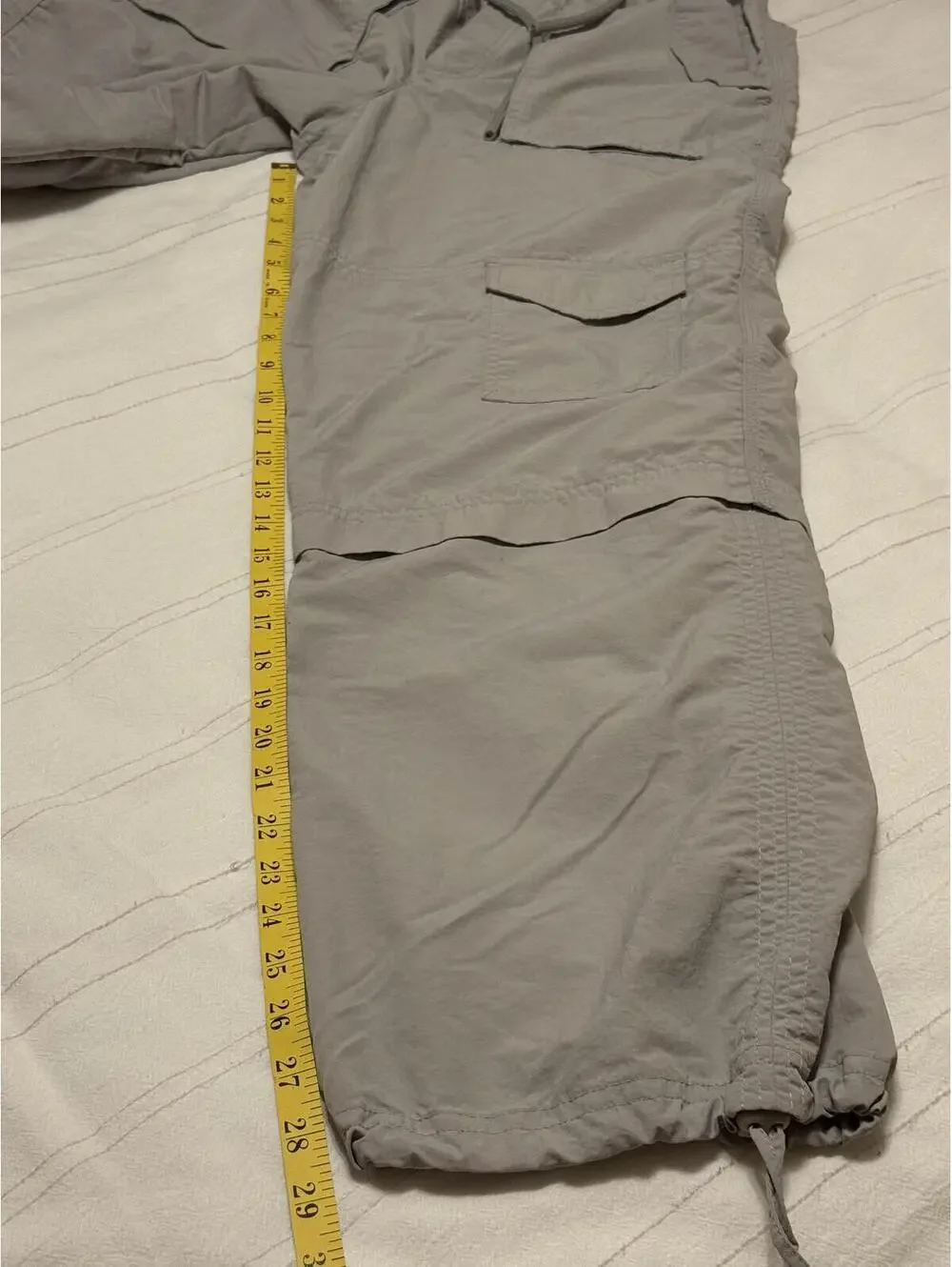 Zara Gray Parachute Cargo Pants Women's Size XS - Picture 7 of 8
